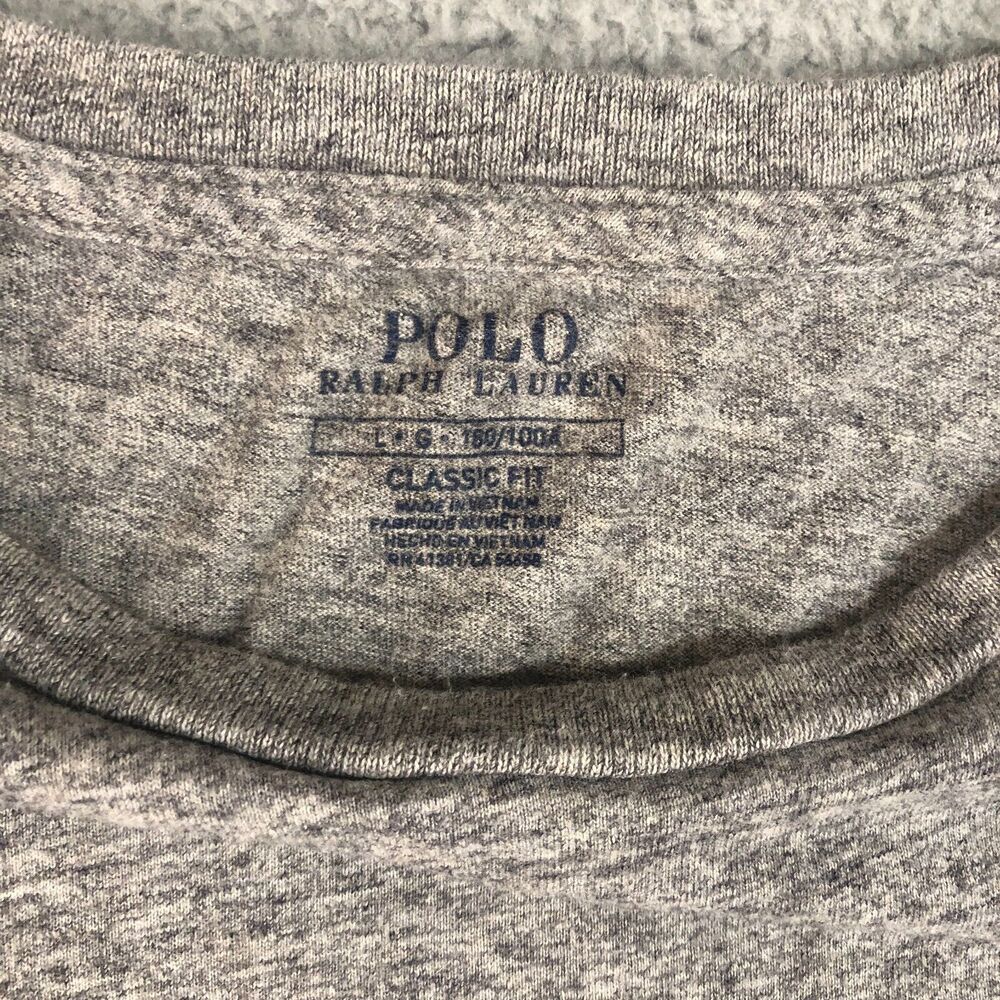 Polo Ralph Lauren Shirt Men Large Gray Casual Classiccore Outdoor Golf Logo - Picture 3 of 7